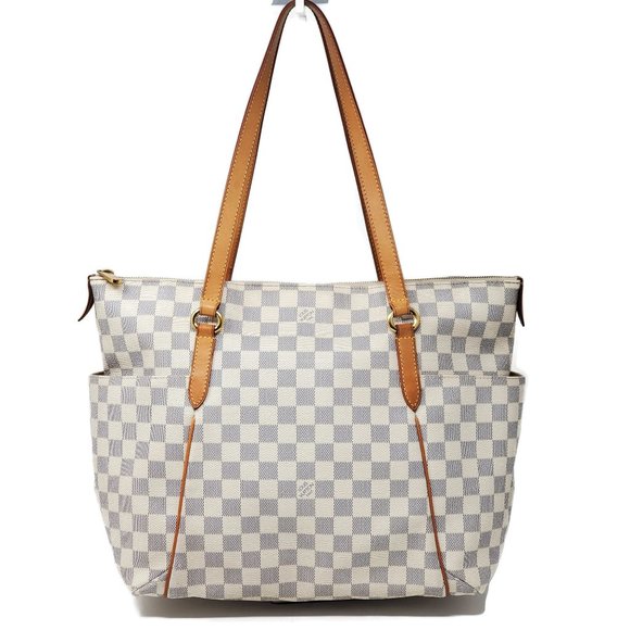 Auth Louis Vuitton Totally MM Damier Azur Tote Bag - Picture 1 of 16